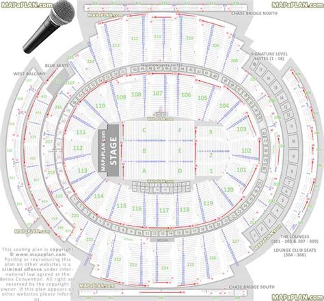 Madison Square Garden Detailed Seating Chart With Seat Numbers Garden