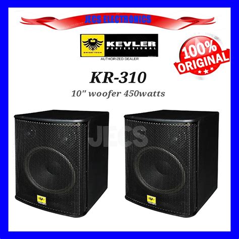 Kevler Kr 310 Karaoke Speaker System 10 Woofer 450watts Pair