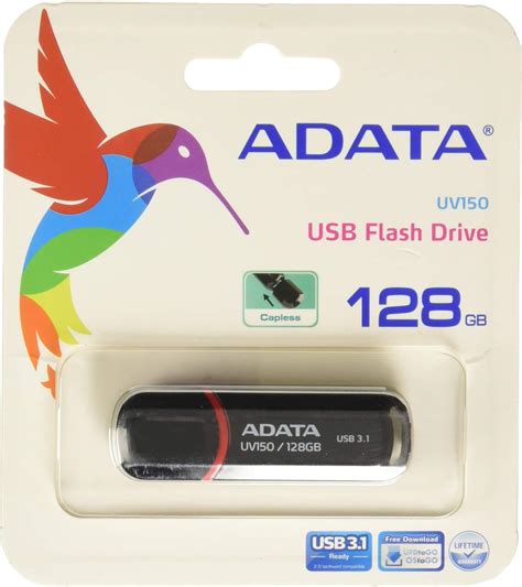 ADATA UV150 USB Stick 128 GB USB Typ A 3 1 DashDrive Schwarz USB