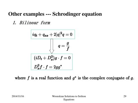 PPT - Wronskian Solutions to Soliton Equations PowerPoint Presentation - ID:6695716