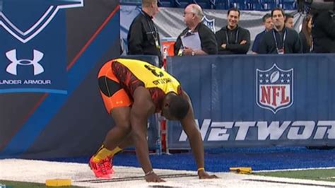 Offensive Lineman Crushes 40-Yard Dash