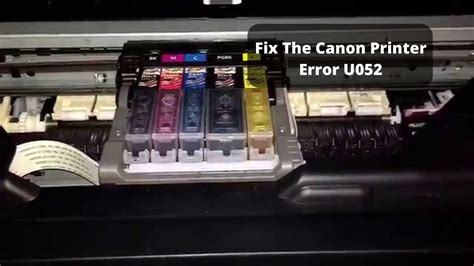 Canon Printer Error U052 Ultimate Guide To Fix The Issue