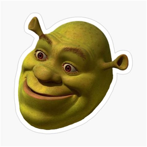 Shrek Funny 'WTF' Face Meme Sticker by AngelRoot in 2022 | Shrek funny ...