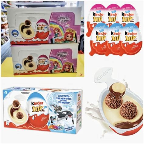 Kinder Joy Chocolate Egg 160g Surprise Toy 8 Crispy Wafer Balls Cocoa Cream Chocolate Treats