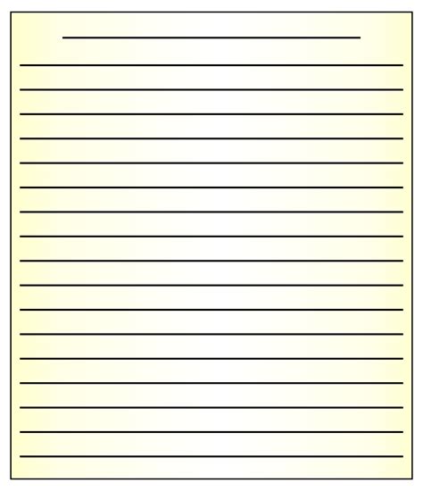 10 Best Standard Printable Lined Writing Paper Artofit