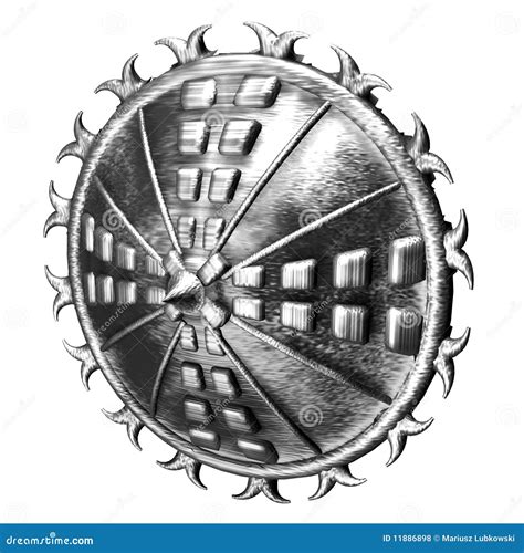 Steel Round Shield Royalty Free Stock Photos - Image: 11886898