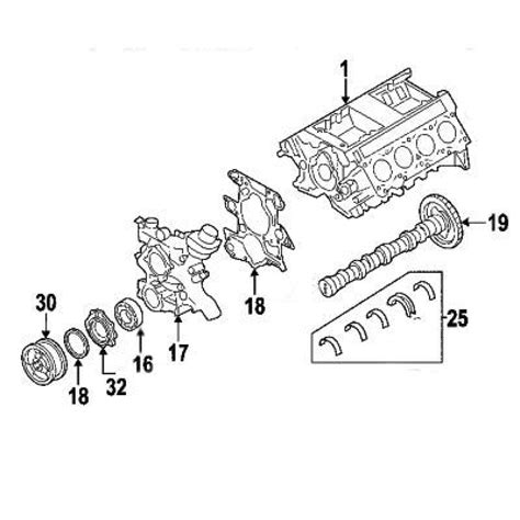 Ford 3c3z6616ba 6 0l Powerstroke Oil Pump Cover