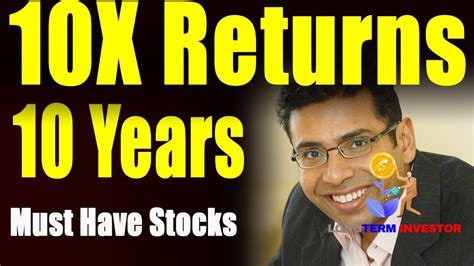 2 Stocks For 5 Years Saurabh Mukherjea Longterm Investor YouTube