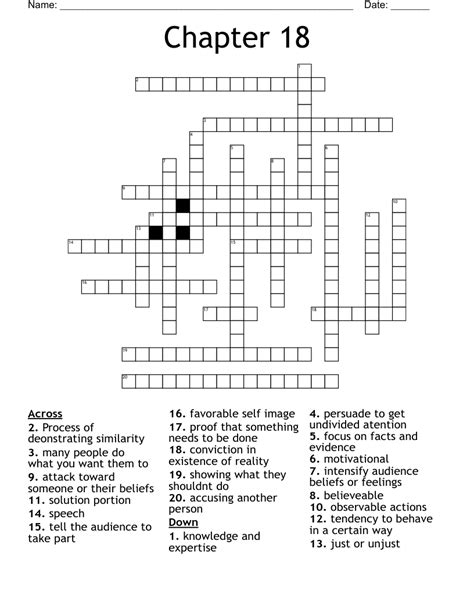 Chapter 18 Crossword WordMint