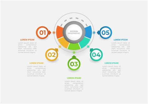 premium vector  business infographic   sections