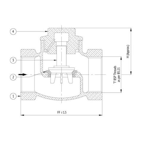 Av Bronze Horizontal Lift Check Valve Newzel Industries