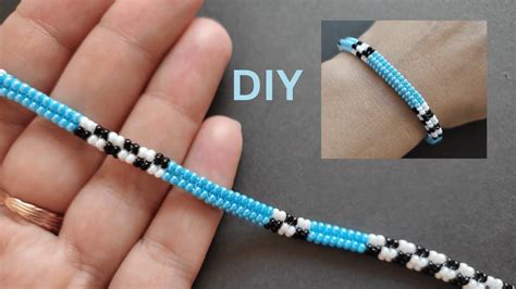 How To Make Seed Bead Bracelets Beaded Bracelet Tutorial Herringbone Beading Diy Beaded