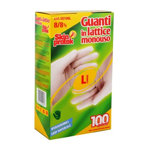 Acqua E Sapone Sicilia SMILEX GUANTI IN LATTICE X 100 LARGE