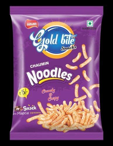 Masala Salted Namkeen Gold Bite Chaumin Noodles Packaging Type Packet