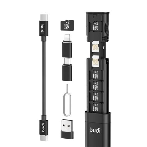 Budi Multifunctional In Data Cable With Usb Type C Card Reader