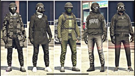 GTA 5 ONLINE 5 EASY TO MAKE TRYHARD Outfits YouTube