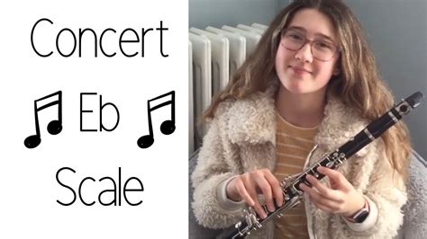 How To Play The Concert Eb Scale F Major On Clarinet Youtube