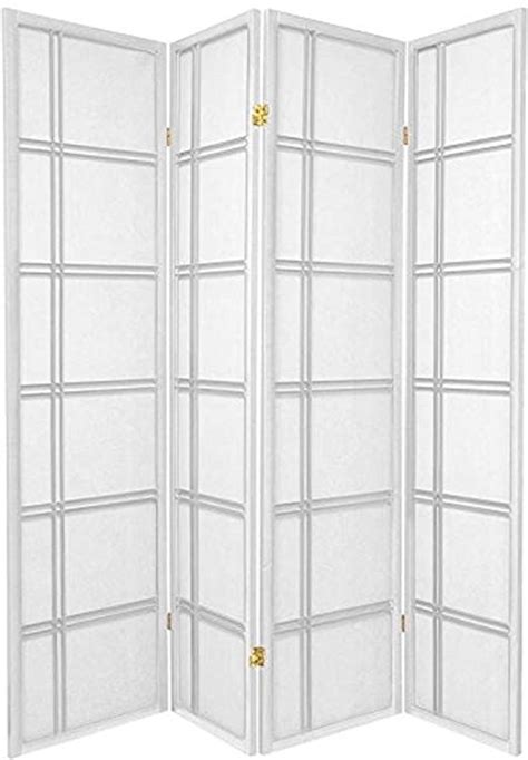 Panel Double Cross Room Divider White Room Divider Shoji Screen