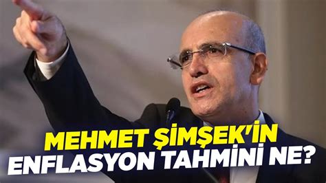 Mehmet Şimşek in Enflasyon Tahmini Ne I KRT Haber YouTube