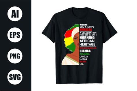 Happy Kwanzaa T Shirts And T Shirt Designs Graphic By Nobabsorkar1 · Creative Fabrica