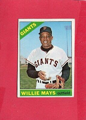 Topps Baseball Set Break Willie Mays Slight Crease Ebay