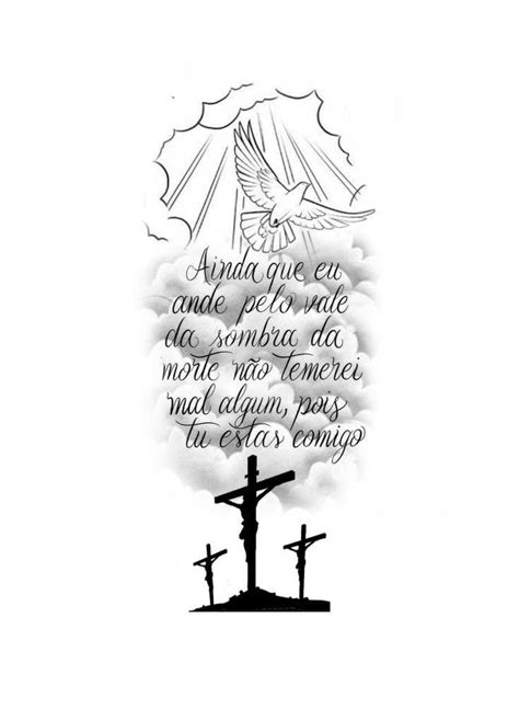 An Image Of The Cross And Clouds With Words Written In Spanish On It