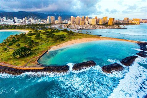 Oahu Photos Magic Island Aerial View