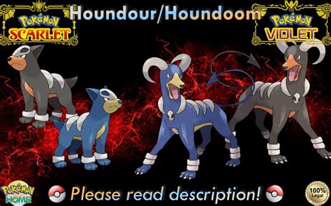 Shinynon Shiny Houndourhoundoom 6iv Pokémon Scarletviolet Etsy