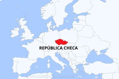 Mapa De Rep Blica Checa