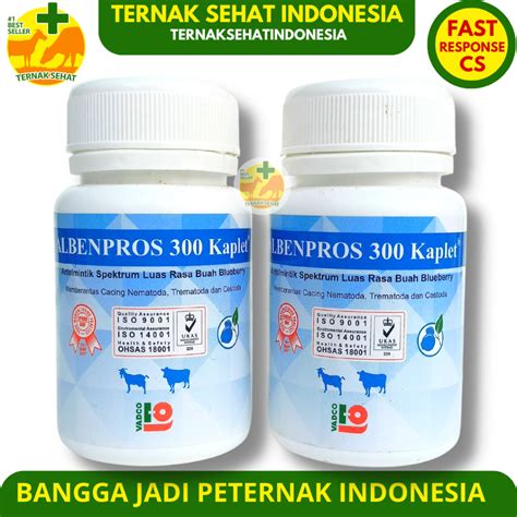 Jual Albenpros Kaplet Kaplet Obat Cacing Domba Obat Cacing