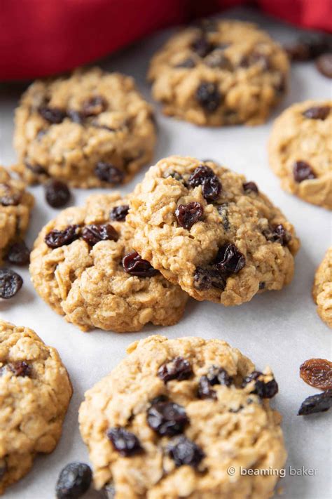 Easy Gluten Free Vegan Oatmeal Raisin Cookies Vegan Refined Sugar