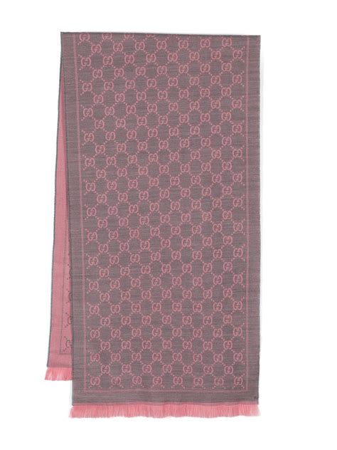 Gucci GG Jacquard Wool Scarf Farfetch