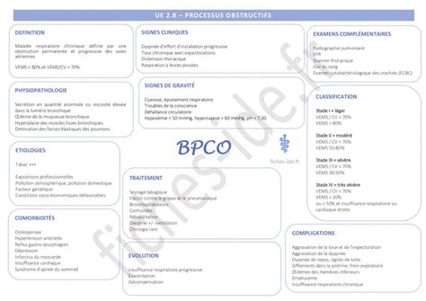 Cours IFSI Bronchopneumopathie BPCO UE 2 8 Processus Obstructifs