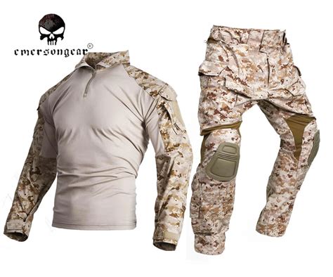 EMERSON Tactical Gen3 Shirt Pants Combat Military Bdu Uniform AOR1