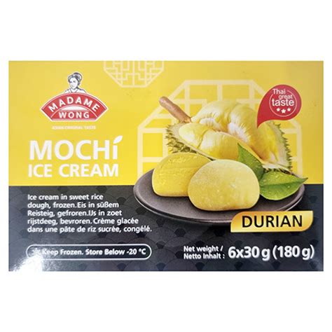 Madame Wong Durian Mochi Ice Cream Sunny Seafood