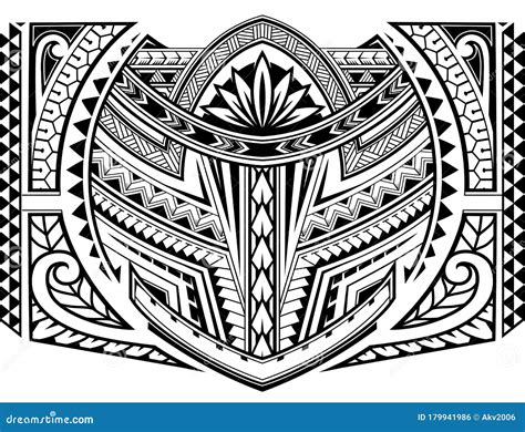 Tatuagem De Manga No Estilo Maori Ilustração do Vetor Ilustração de