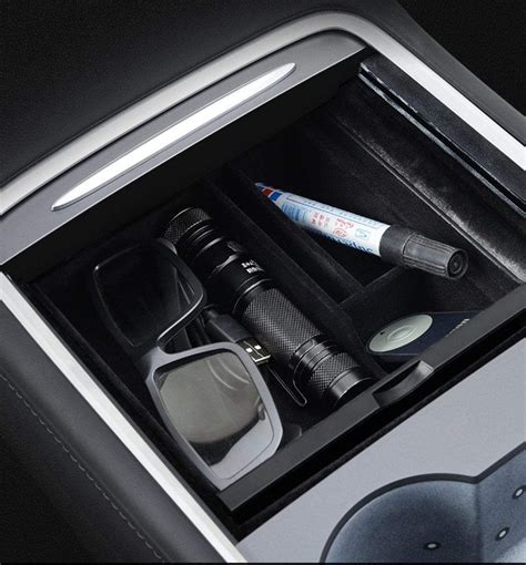 EFFICIENT STORAGE ORGANIZER FOR MODEL Y CENTER CONSOLE Keep Things Tidy