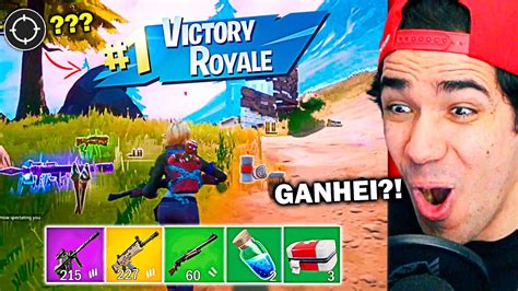 A Minha Primeira Vit Ria No Fortnite A Solo No Battle Royale Youtube