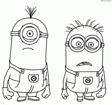 Dibujos De Minions Para Colorear