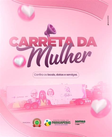 Agenda de abril Unidade Móvel Saúde da Mulher leva serviços essenciais