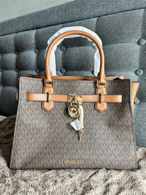 Michael Kors Hamilton Medium Logo Satchel Luxury Bags And Wallets On
