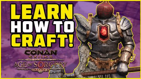 How To Learn Golem Crafting Conan Exiles Youtube