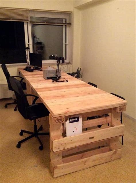 Diy Pallet Office Desk Pallets