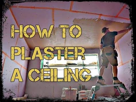 How To Plaster A Ceiling With Plastering For Beginners YouTube