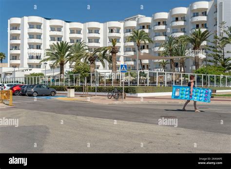 Cala Millor Spain June Main Facade Of The Hotel Hipotels