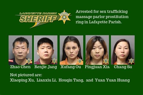 Nine Arrested In Lafayette Massage Parlor Sex Trafficking Prostitution Ring Parish News