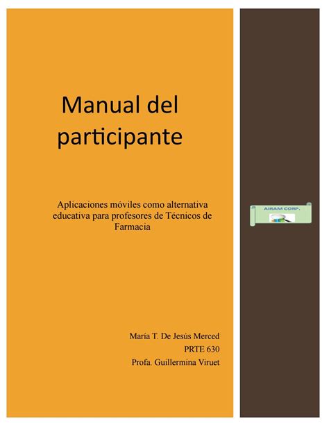 Manual del participante prte 630 by María De Jesús Issuu