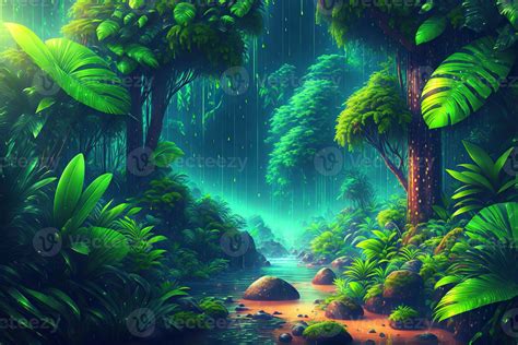 Rain Forest Background By Stock Photo At Vecteezy