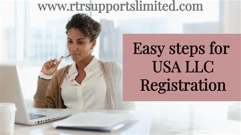 Easy Steps For Usa Llc Registration Youtube