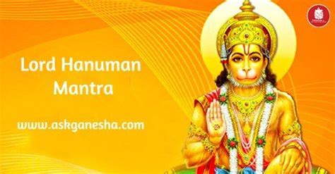 Lord Hanuman Mantra Mantras Hanuman Mantra For Good Health